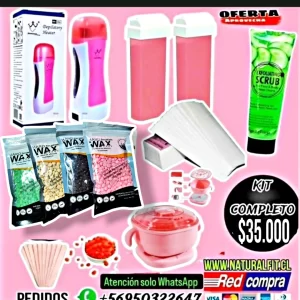 Kit bomba roll on cera elástica