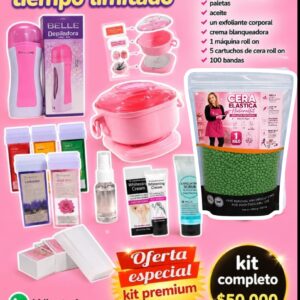 Kit premium roll on y cera elástica
