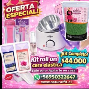 Kit roll on y cera elástica