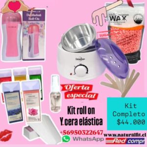 Kit roll on y cera elástica