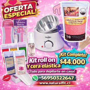 Kit roll on y cera elástica