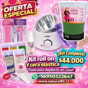 Kit roll on y cera elástica