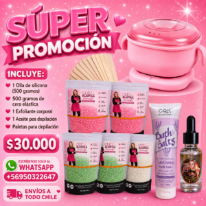 Kit olla silicona+ cera elástica y exfoliante