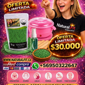 Kit olla silicona y 1 kilo de  cera elástica
